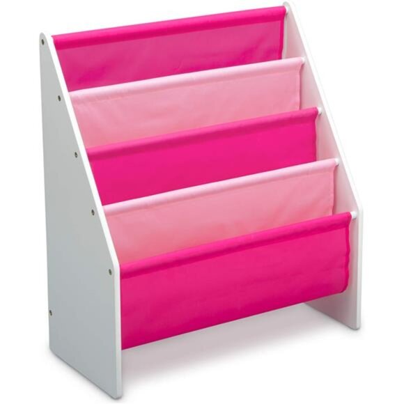 Delta Children Sling Rack Bookshelf for Kids - Easy-to-Reach Storage - Picture 1 of 12